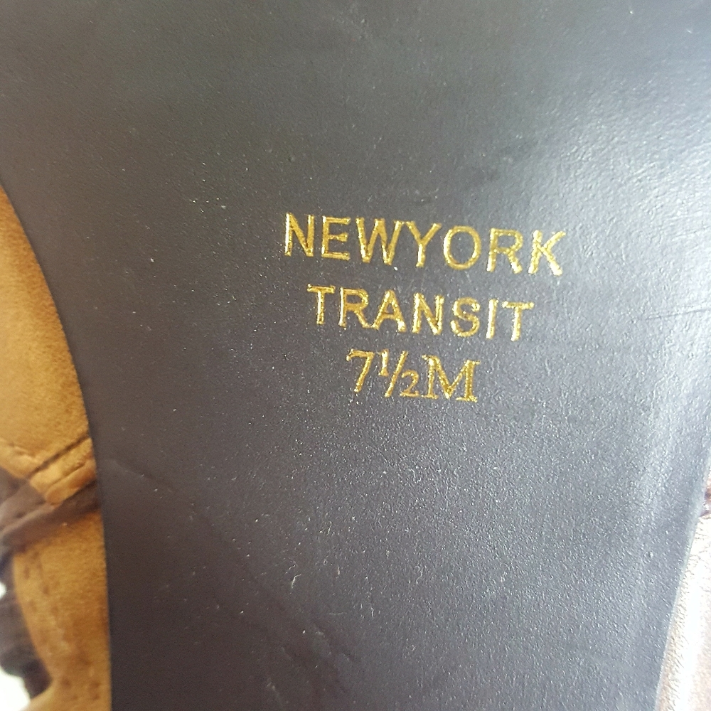 Born N.Y Transit Patchwork Leather Booties 7.5 - image 8